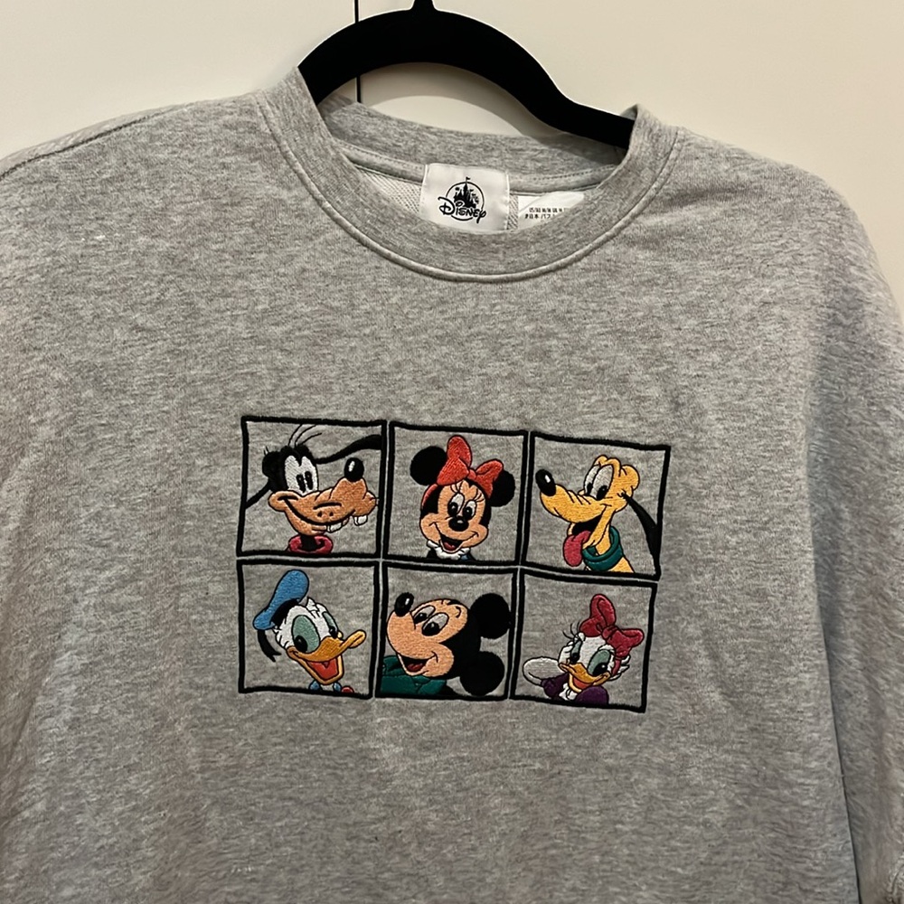 Disney Mickey and friends grey crewneck sweatshirt